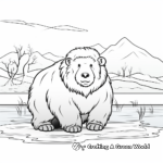 Marsh-Dwelling Musk Ox Coloring Pages 2