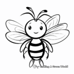 Mason Bee and Lily Coloring Pages for Children 4