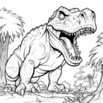Massive T-Rex Dinosaur Coloring Pages 4