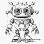 Mechanical Robot Designs Coloring Pages 3
