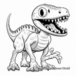 Megalosaurus Skeleton Coloring Pages 1