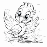 Merry Macaw Coloring Pages for Children 2