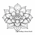Mesmerizing Mandala Lotus Coloring Pages 3