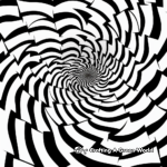 Mesmerizing Spiral Swirl Coloring Pages 3
