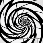 Mesmerizing Spiral Swirl Coloring Pages 4