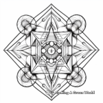 Metatron’s Cube Sacred Geometry Coloring Pages 3