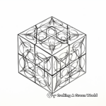 Metatron’s Cube Sacred Geometry Coloring Pages 4