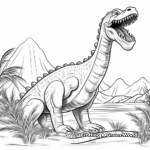 Mighty Diplodocus Coloring Pages 4