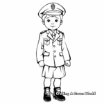Military Dress Uniform Coloring Pages 4
