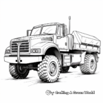 Military Truck Coloring Pages for Adventure Seekers 2