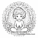 Mindful Meditation-Themed Coloring Pages 4