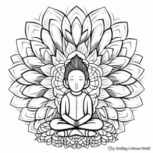 Mindful Zen Doodle Coloring Pages for Adults 4