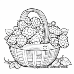 Mixed Berry Basket Coloring Pages 2