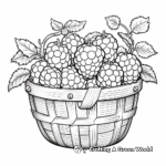 Mixed Berry Basket Coloring Pages 3