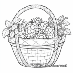 Mixed Berry Basket Coloring Pages 4