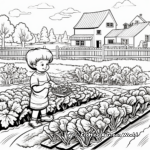 Mixed Vegetable Garden Coloring Pages 2