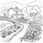Mixed Vegetable Garden Coloring Pages 4