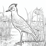 Mockingbird in the Wild: Forest-Scene Coloring Pages 3
