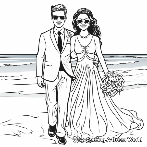 Bride Coloring Pages - Free & Printable!