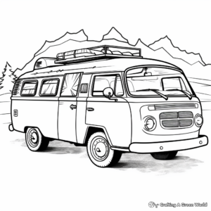 Modern Day Hippie Van Coloring Pages 4
