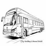 Modern Double Decker Bus Coloring Pages 2