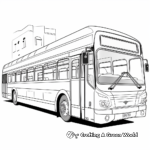 Modern Double Decker Bus Coloring Pages 3