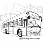 Dibujos para colorear de Autobús de dos pisos 4