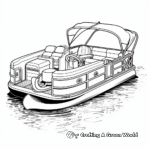Modern Pontoon Boat Coloring Pages 2