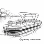 Modern Pontoon Boat Coloring Pages 4