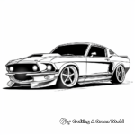 Modern Shelby GT500 Mustang Coloring Pages 2