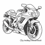 Páginas para colorear de motos deportivas modernas 2