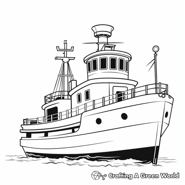 Tugboat Coloring Pages - Free & Printable!