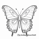 Monarch Butterfly Anatomy: Diagram Coloring Page 3