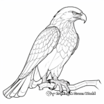 Monochrome Abstract Eagle Coloring Pages 2