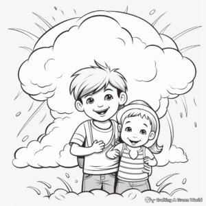 Monsoon Rain Coloring Pages for Kids 4