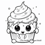 Monster Cupcake Coloring Pages for Halloween 2