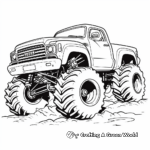 Dibujos para colorear de Monster Truck Rally para niños 2