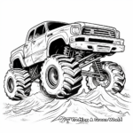 Dibujos para colorear de Monster Truck Rally para niños 3