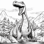 Monstrous Brachiosaurus Coloring Pages 1
