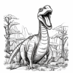 Monstrous Brachiosaurus Coloring Pages 2