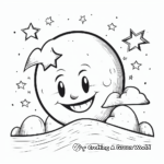 Moon Shape Coloring Pages for Bedtime Fun 3