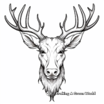Moose Head Coloring Pages for Moose Lovers 3