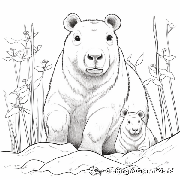 Capybara Coloring Pages - Free & Printable!