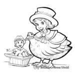 Mother Goose Nursery Rhymes Coloring Pages 1