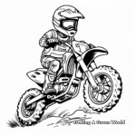 Moto-Cross Motorcycle Coloring Pages 2