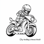 Páginas para colorear de motos de MotoGP para niños 4