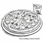 Mouth-Watering Deep Dish Pizza Coloring Pages 3