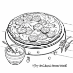 Mouth-Watering Deep Dish Pizza Coloring Pages 4