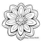 Multicolored Rainbow Daisy Coloring Pages 4