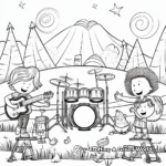 Music Festival Coloring Pages for Teens 2